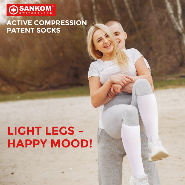 SANKOM PATENT ACTIVE COMPRESSION LIGHT SOCKS -  BLACK *Special offer*