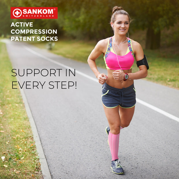 SANKOM PATENT ACTIVE COMPRESSION LIGHT SOCKS -  BLACK *Special offer*