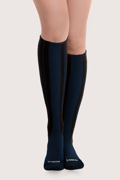 SANKOM PATENT ACTIVE COMPRESSION SOCKS - DARK BLUE