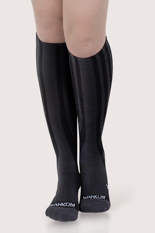 SANKOM PATENT ACTIVE COMPRESSION LIGHT SOCKS -  BLACK