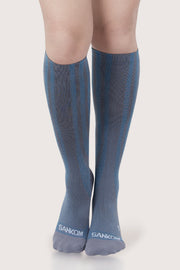 SANKOM PATENT ACTIVE COMPRESSION LIGHT SOCKS - GREY & BLUE