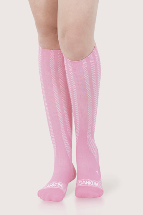 SANKOM PATENT ACTIVE COMPRESSION LIGHT SOCKS - PINK