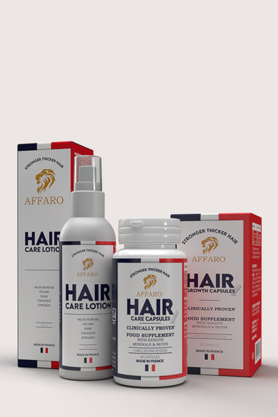 Affaro HAIR CARE SET: Hair Growth Capsules and Hair Growth Lotion