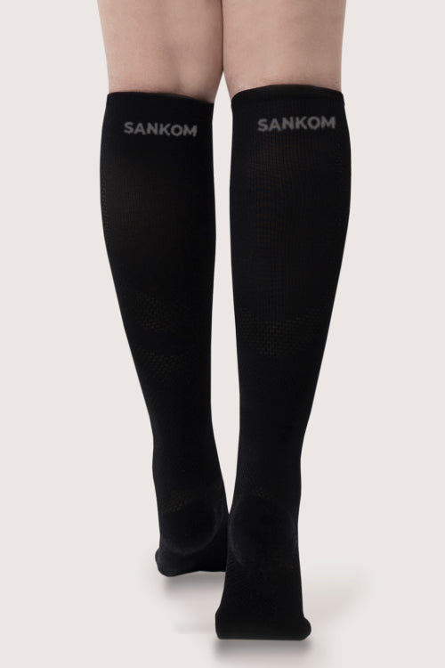 SANKOM PATENT ACTIVE COMPRESSION LIGHT SOCKS -  BLACK