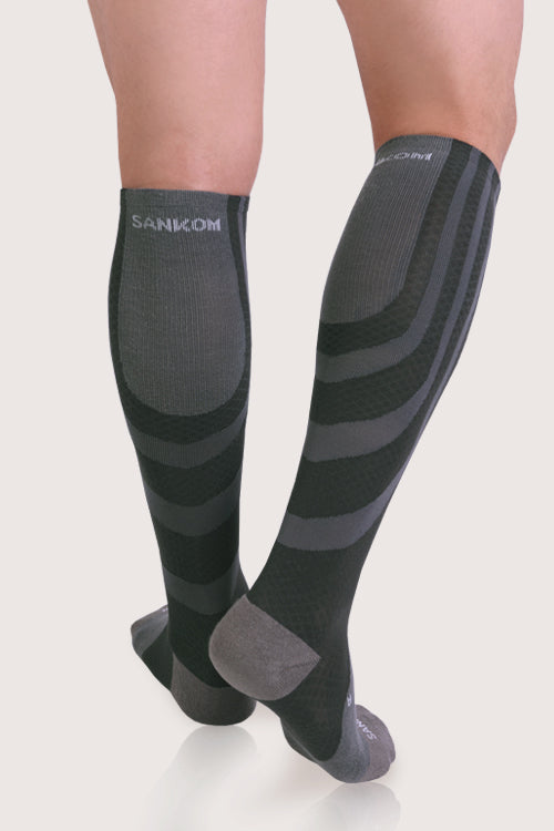 SANKOM PATENT ACTIVE COMPRESSION SOCKS - GREY