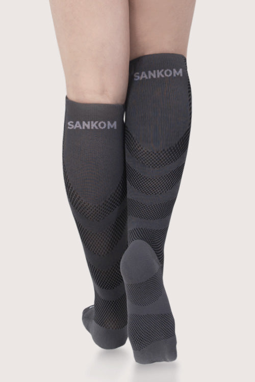 SANKOM PATENT ACTIVE COMPRESSION LIGHT SOCKS - GREY