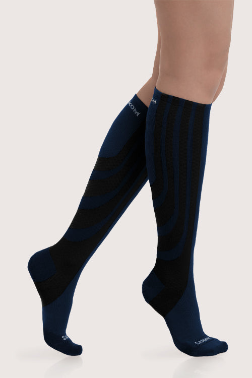 SANKOM PATENT ACTIVE COMPRESSION SOCKS - DARK BLUE