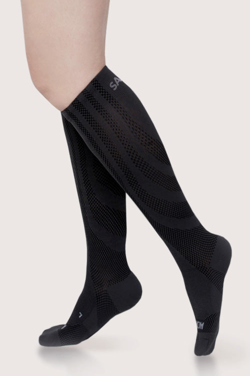 SANKOM PATENT ACTIVE COMPRESSION LIGHT SOCKS -  BLACK