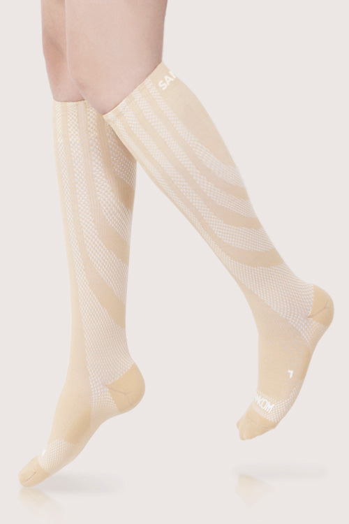 SANKOM PATENT ACTIVE COMPRESSION LIGHT SOCKS - BEIGE