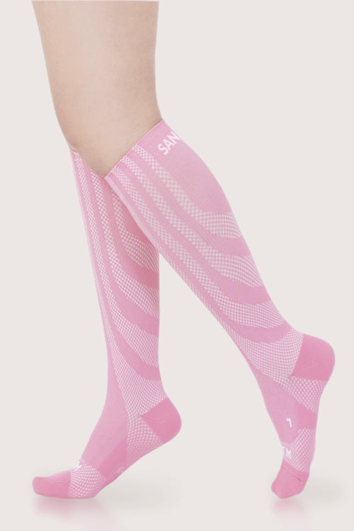 SANKOM PATENT ACTIVE COMPRESSION LIGHT SOCKS - PINK