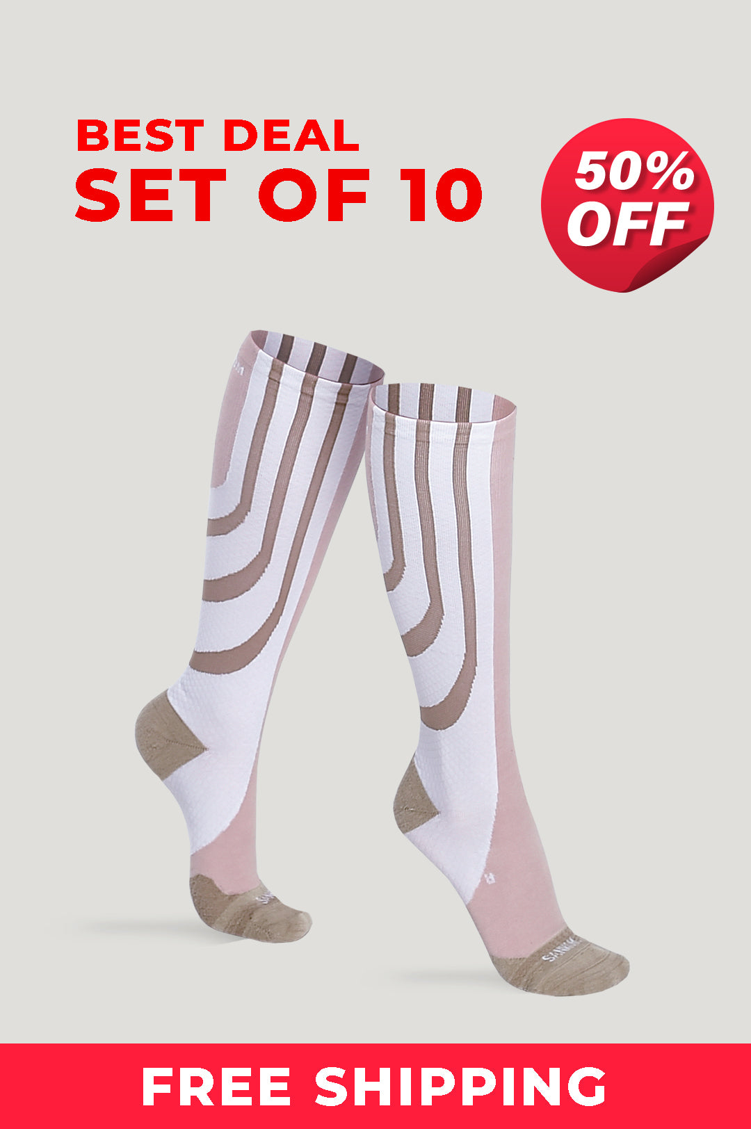 SANKOM PATENT ACTIVE COMPRESSION CLASSIC SOCKS - SET OF 10