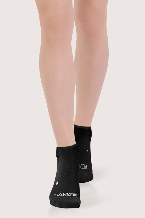 SANKOM ACTIVE COMPRESSION LIGHT ANKLE SOCKS – BLACK
