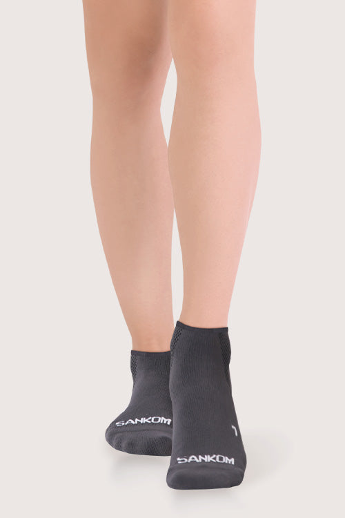 SANKOM ACTIVE COMPRESSION LIGHT ANKLE SOCKS – GREY