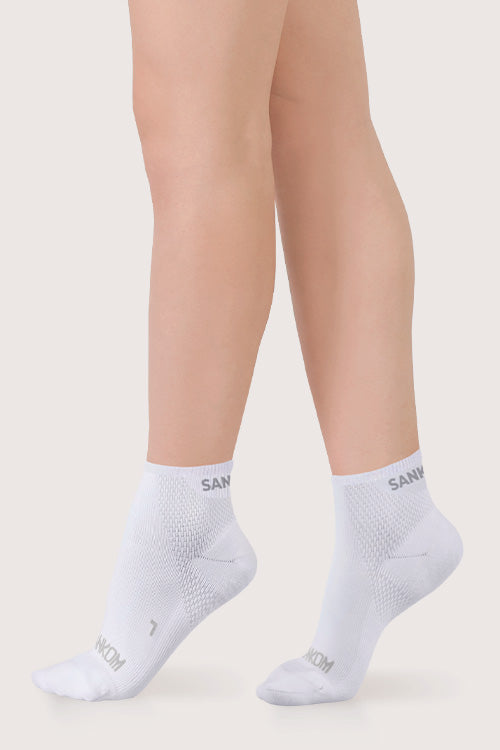 SANKOM ACTIVE COMPRESSION LIGHT ANKLE SOCKS – SET OF 3