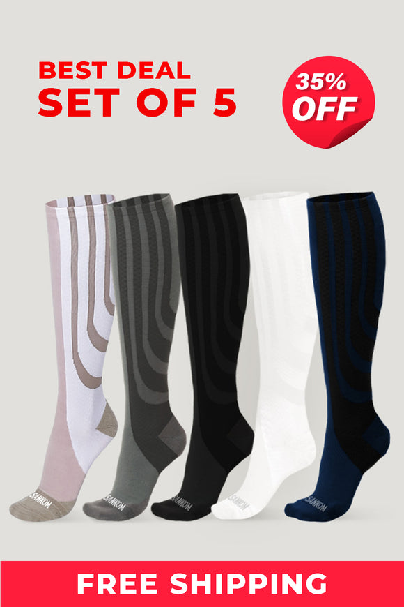 SANKOM PATENT ACTIVE COMPRESSION CLASSIC SOCKS - SET OF 5