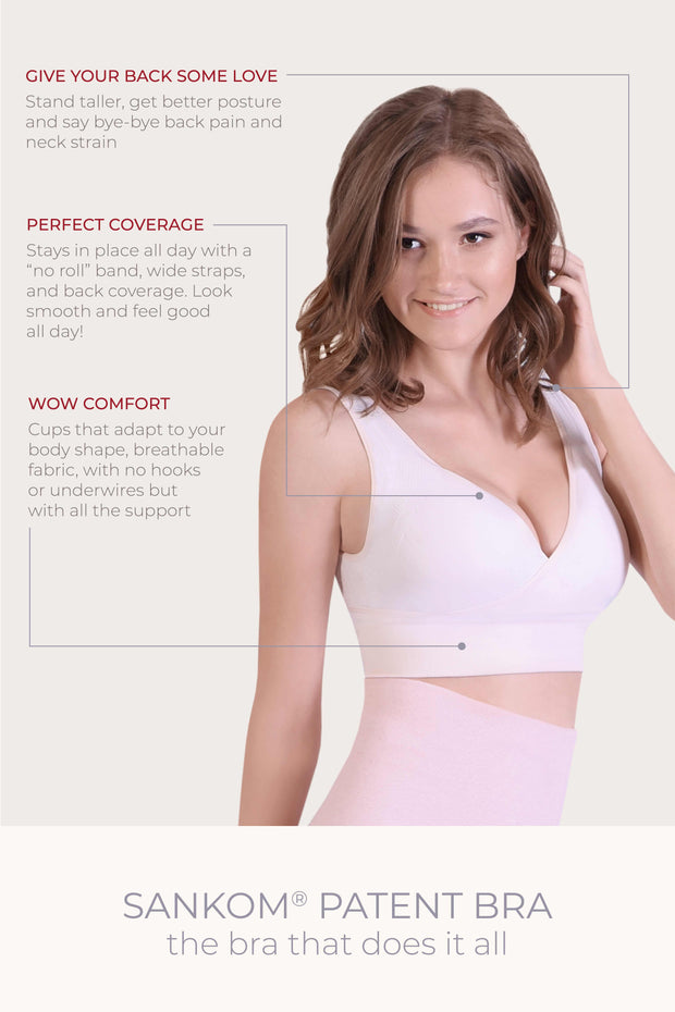 SANKOM PATENT BRA - CLASSIC LIGHT PINK
