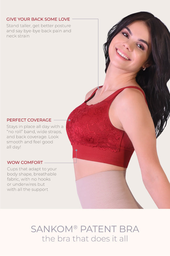 SANKOM PATENT BRA - CLASSIC WITH LACE BARDO