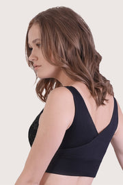 SANKOM PATENT BRA - CLASSIC WITH LACE BLACK and GOLD