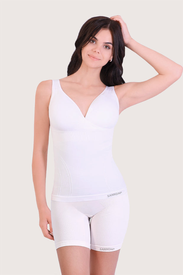 SANKOM PATENT TOP AND SHAPER - CLASSIC WHITE (Set of 2)
