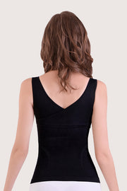 SANKOM PATENT TOP - BLACK LACE