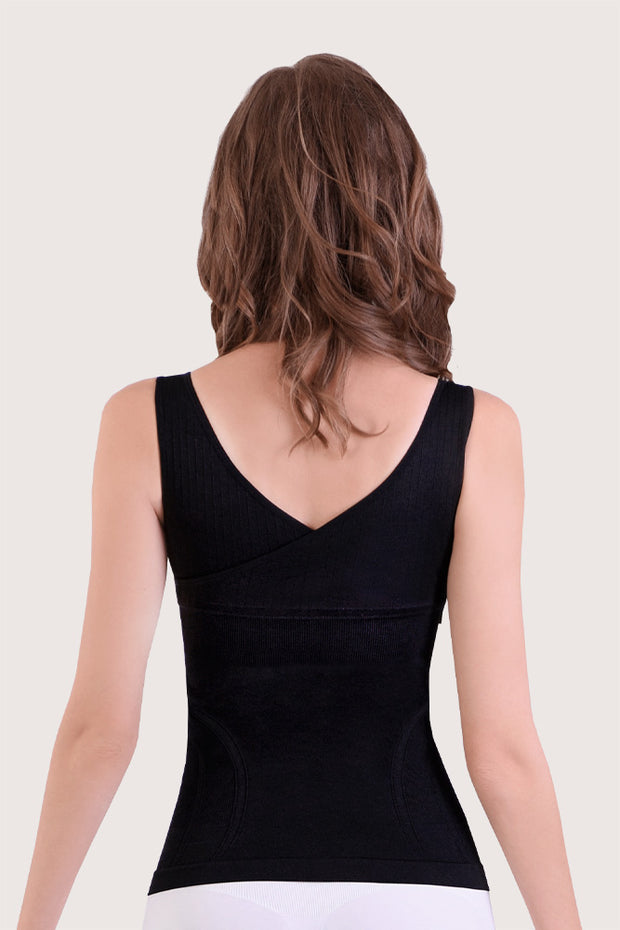SANKOM PATENT TOP - BLACK LACE