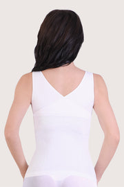 SANKOM PATENT TOP - WHITE LACE