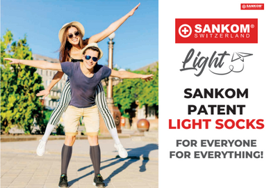 SANKOM PATENT ACTIVE COMPRESSION LIGHT SOCKS -  BLACK *Special offer*
