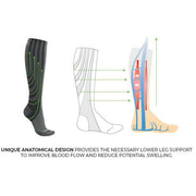 SANKOM PATENT ACTIVE COMPRESSION LIGHT SOCKS -  BLACK *Special offer*