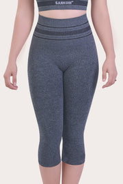 SANKOM PATENT ACTIVEWEAR CAPRI - GREY MELANGE