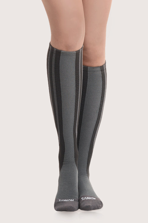 SANKOM PATENT ACTIVE COMPRESSION SOCKS - GREY